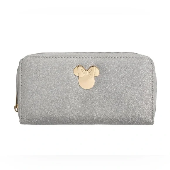 Minnie Mouse Silver Glitter Wallet - Picture 1 of 4
